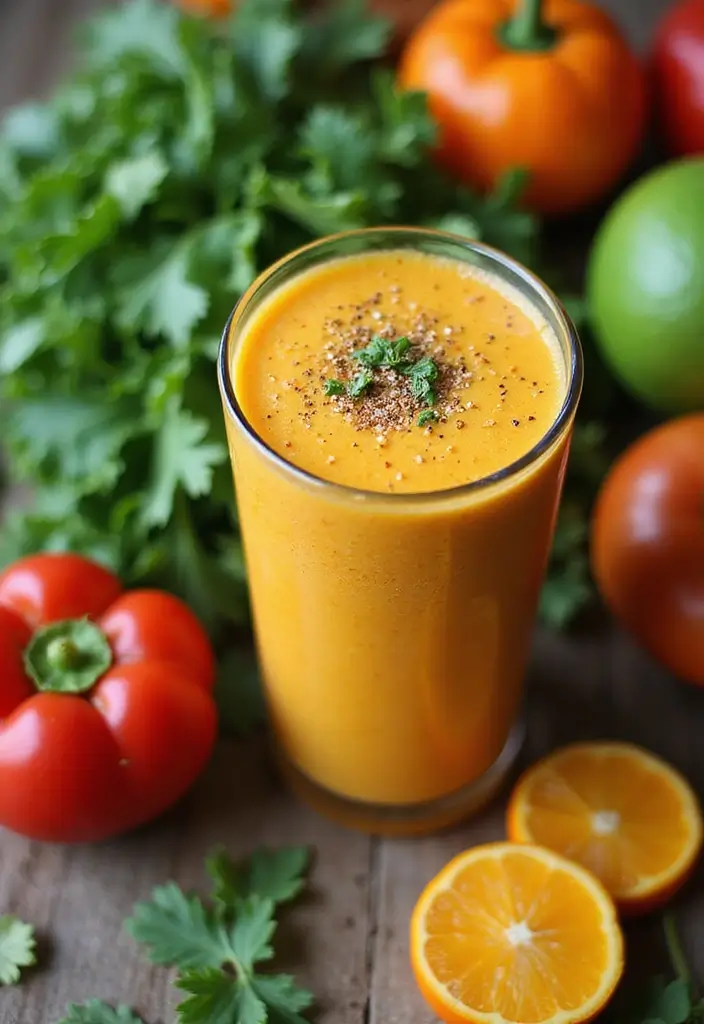 27 Belly Fat Smoothie Recipes That Support a Leaner Body 142 27 Belly Fat Smoothie Recipes That Support a Leaner Body - 22. Veggie Delight Smoothie