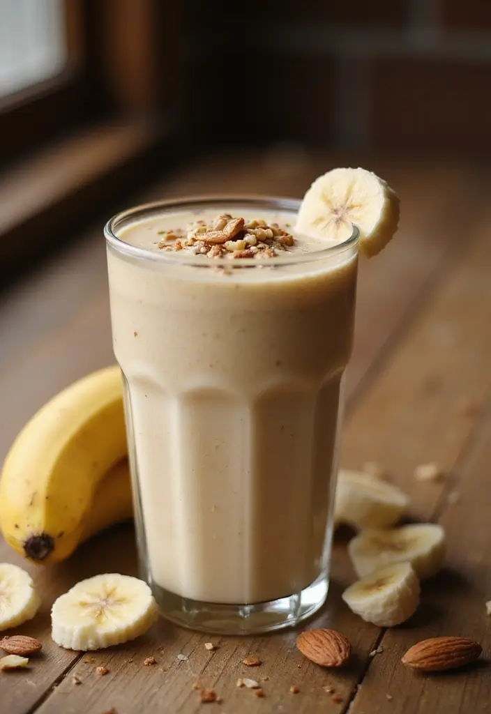 27 Belly Fat Smoothie Recipes That Support a Leaner Body 152 27 Belly Fat Smoothie Recipes That Support a Leaner Body - 24. Nutty Banana Smoothie