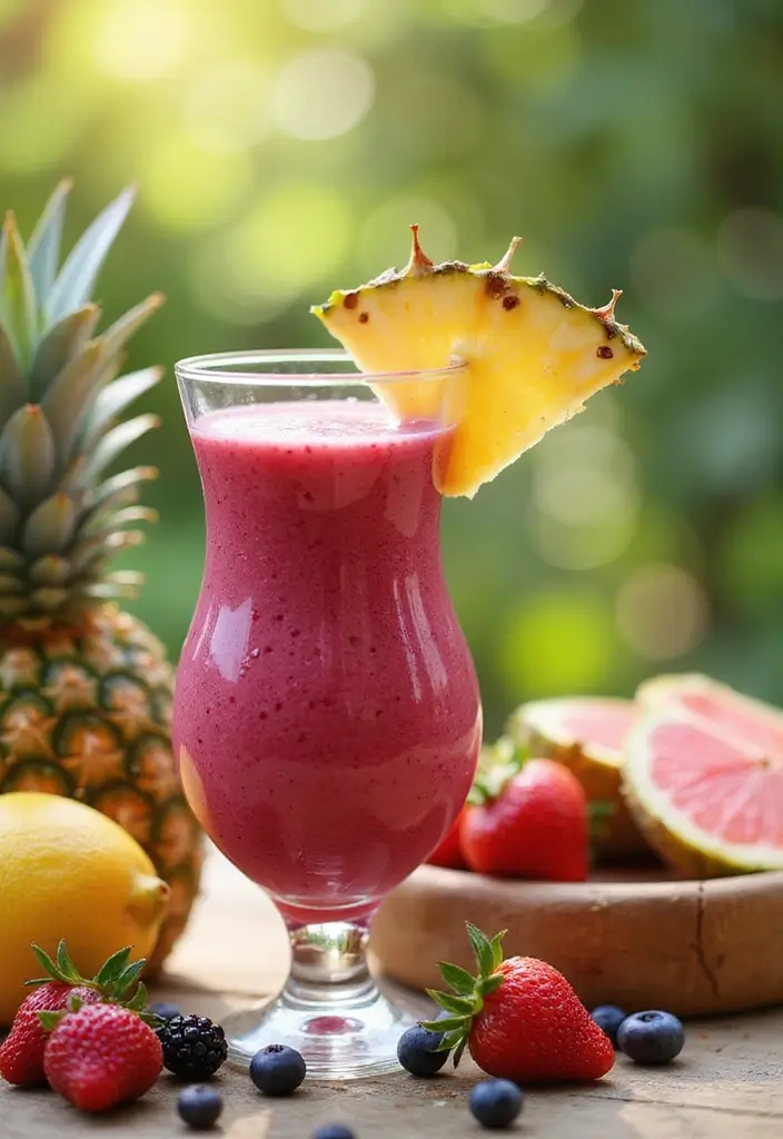 27 Belly Fat Smoothie Recipes That Support a Leaner Body 171 27 Belly Fat Smoothie Recipes That Support a Leaner Body - 27. Tropical Berry Smoothie