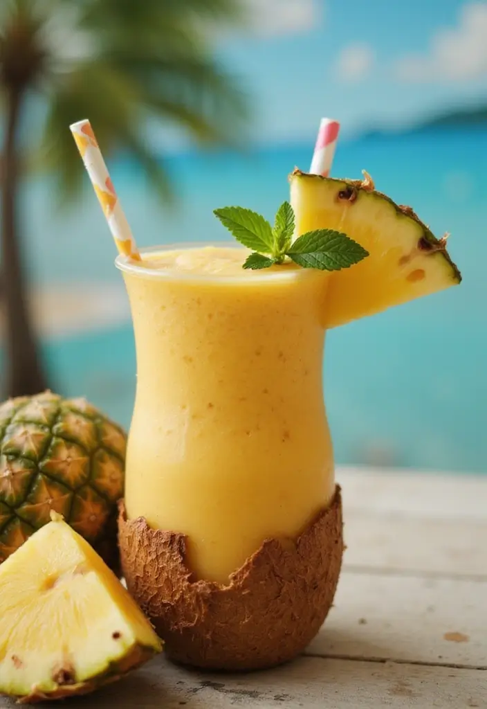 27 Belly Fat Smoothie Recipes That Support a Leaner Body 15 27 Belly Fat Smoothie Recipes That Support a Leaner Body - 3. Tropical Pineapple Smoothie