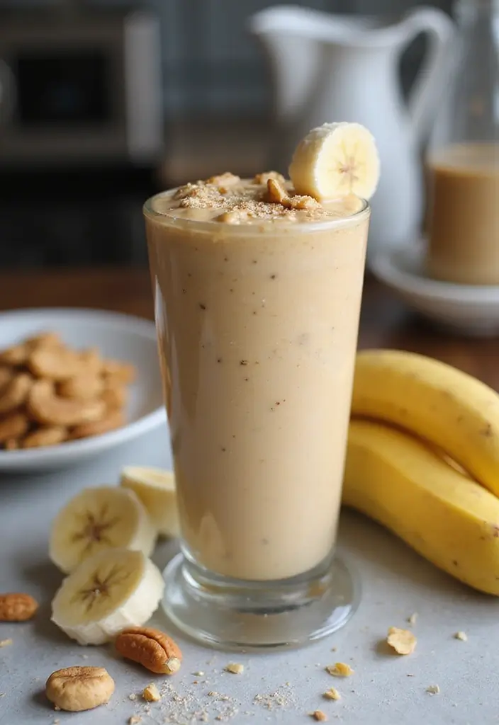 27 Belly Fat Smoothie Recipes That Support a Leaner Body 50 27 Belly Fat Smoothie Recipes That Support a Leaner Body - 8. Peanut Butter Banana Smoothie