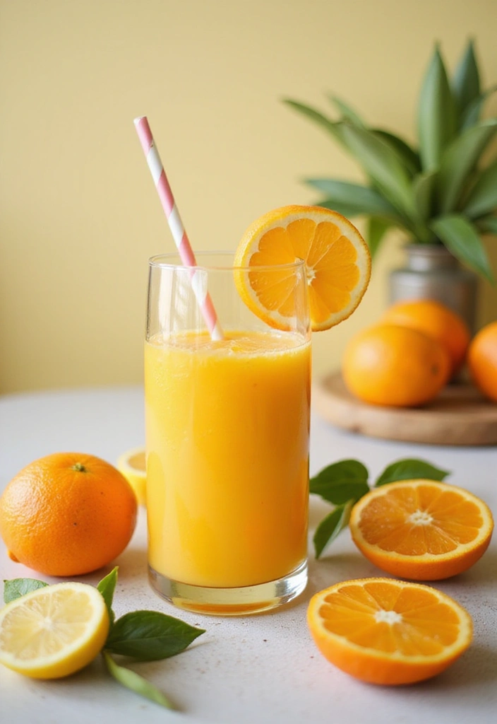 27 Belly Fat Smoothie Recipes That Support a Leaner Body 57 27 Belly Fat Smoothie Recipes That Support a Leaner Body - 9. Citrus Detox Smoothie