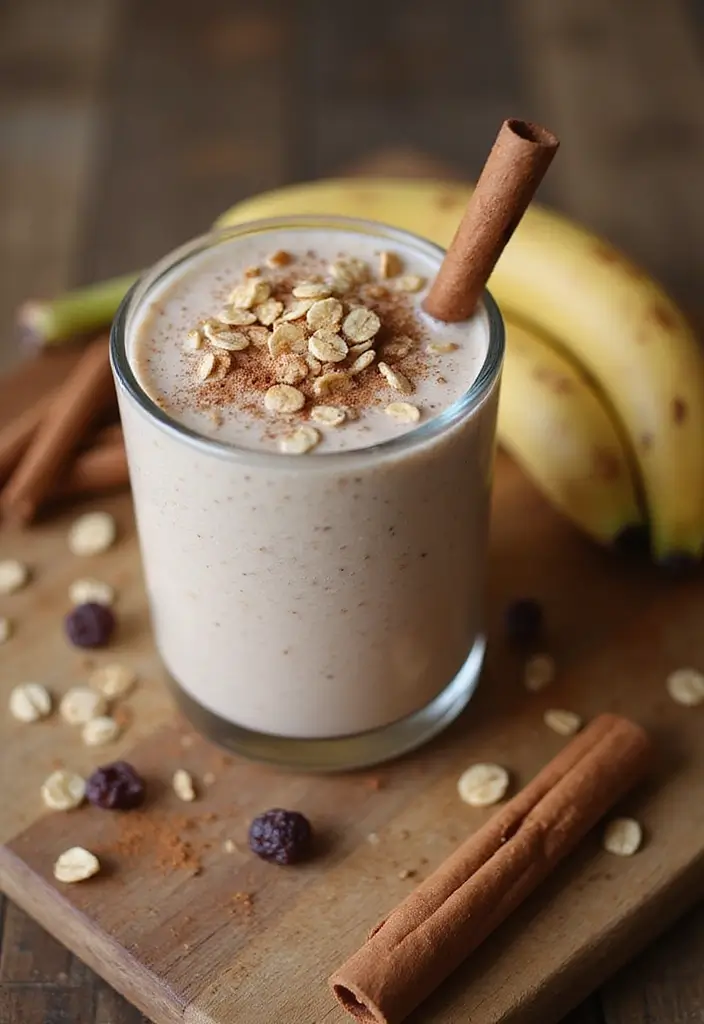 27 Frozen Banana Smoothie Recipes That Are Creamy and Delicious 90 27 Frozen Banana Smoothie Recipes That Are Creamy and Delicious - 14. Cinnamon Raisin Banana Smoothie