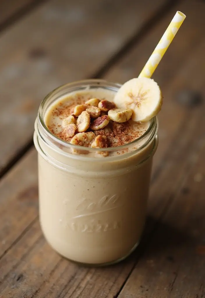 27 Frozen Banana Smoothie Recipes That Are Creamy and Delicious 125 27 Frozen Banana Smoothie Recipes That Are Creamy and Delicious - 19. Nutty Banana Smoothie