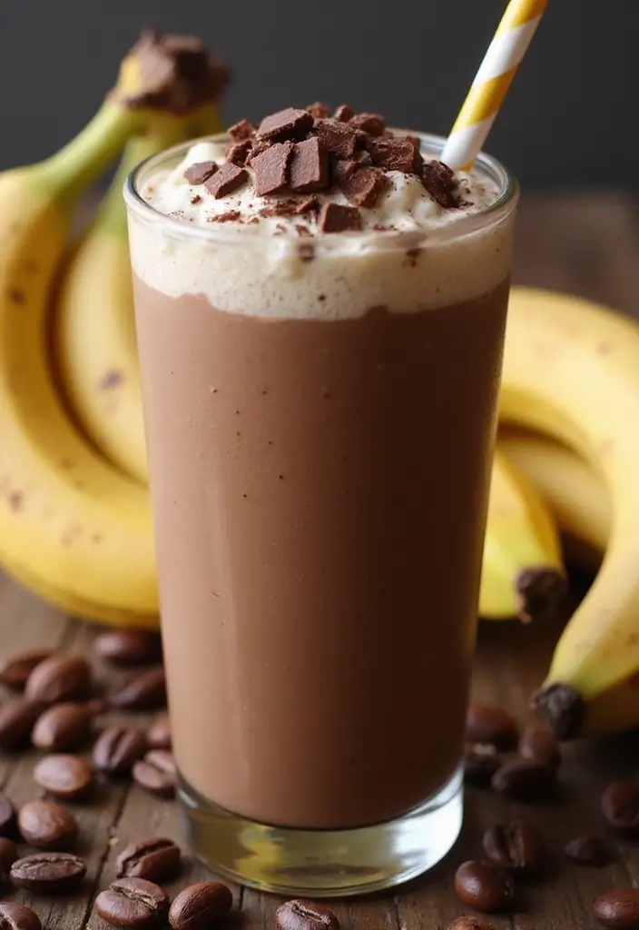 27 Frozen Banana Smoothie Recipes That Are Creamy and Delicious 29 27 Frozen Banana Smoothie Recipes That Are Creamy and Delicious - 5. Chocolate Banana Smoothie