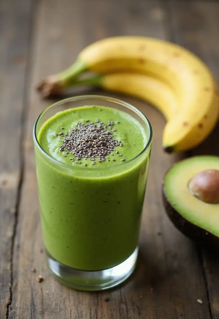 27 Frozen Banana Smoothie Recipes That Are Creamy and Delicious 36 27 Frozen Banana Smoothie Recipes That Are Creamy and Delicious - 6. Green Banana Smoothie