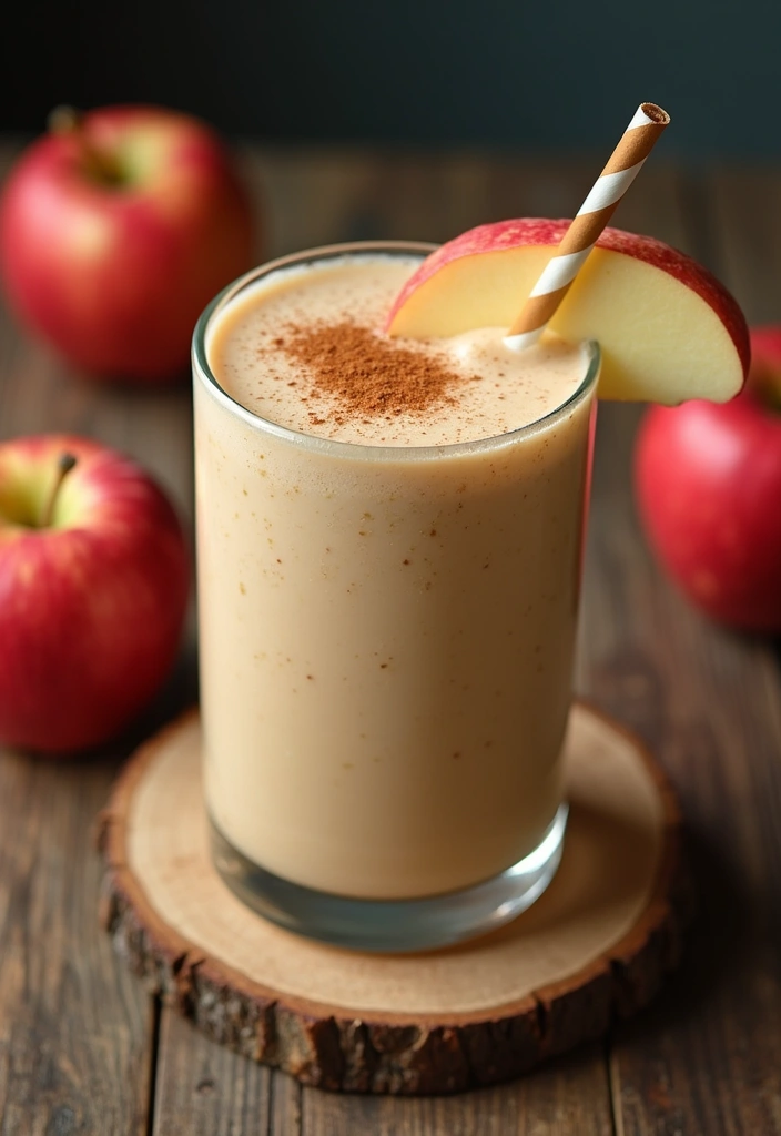 27 Pea Protein Powder Smoothie Recipes for Clean Plant-Based Energy 140 27 Pea Protein Powder Smoothie Recipes for Clean Plant-Based Energy - 22. Sweet Cinnamon Apple Smoothie