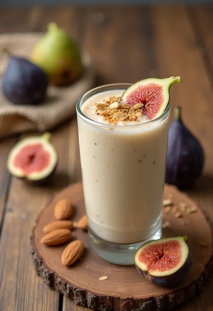 27 Pea Protein Powder Smoothie Recipes for Clean Plant-Based Energy 147 27 Pea Protein Powder Smoothie Recipes for Clean Plant-Based Energy - 23. Fig and Almond Smoothie