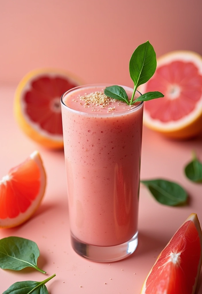 27 Pea Protein Powder Smoothie Recipes for Clean Plant-Based Energy 168 27 Pea Protein Powder Smoothie Recipes for Clean Plant-Based Energy - 26. Grapefruit Green Smoothie