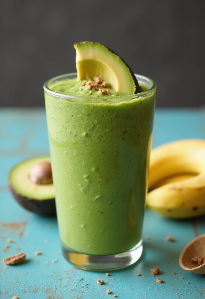 27 Pea Protein Powder Smoothie Recipes for Clean Plant-Based Energy 43 27 Pea Protein Powder Smoothie Recipes for Clean Plant-Based Energy - 7. Avocado Banana Protein Smoothie