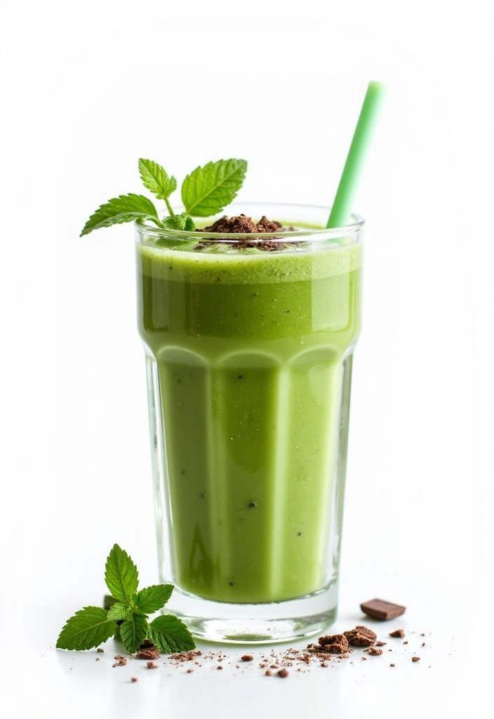 27 Pea Protein Powder Smoothie Recipes for Clean Plant-Based Energy 57 27 Pea Protein Powder Smoothie Recipes for Clean Plant-Based Energy - 9. Mint Chocolate Chip Smoothie