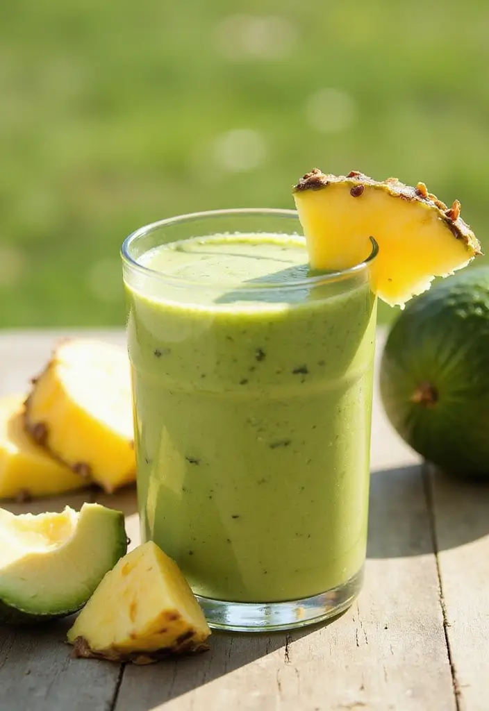 27 Smoothie Recipes for Healthy Weight Gain with Natural Ingredients 64 27 Smoothie Recipes for Healthy Weight Gain with Natural Ingredients - 10. Avocado Pineapple Protein Smoothie