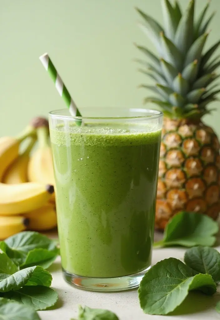 27 Smoothie Recipes for Healthy Weight Gain with Natural Ingredients 29 27 Smoothie Recipes for Healthy Weight Gain with Natural Ingredients - 5. Green Protein Smoothie