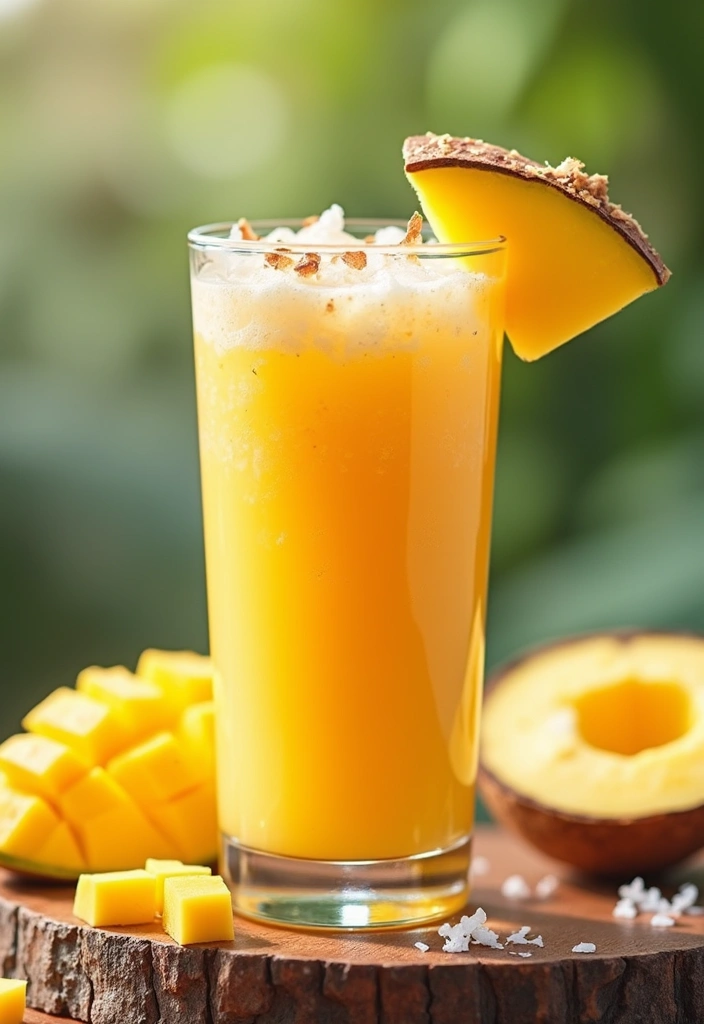 27 Smoothie Recipes for Healthy Weight Gain with Natural Ingredients 36 27 Smoothie Recipes for Healthy Weight Gain with Natural Ingredients - 6. Coconut Mango Smoothie