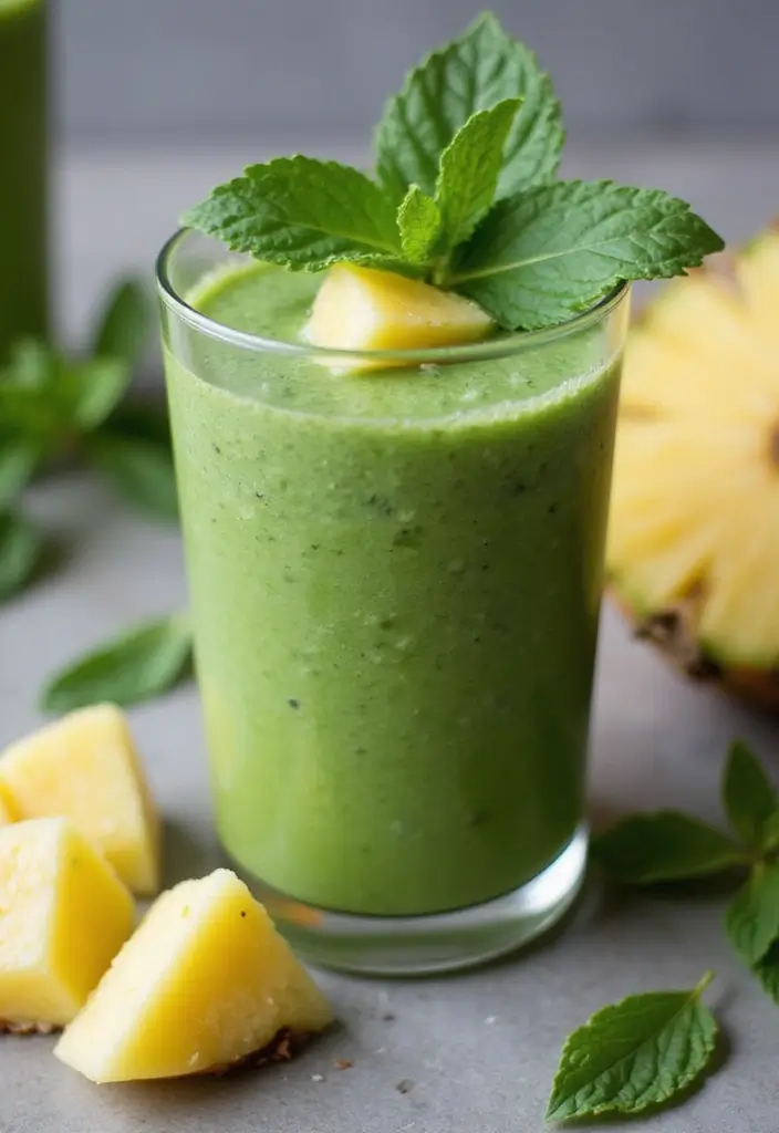 27 Spinach Smoothie Recipes for Kids That Actually Taste Good 70 27 Spinach Smoothie Recipes for Kids That Actually Taste Good - 12. Minty Spinach Smoothie