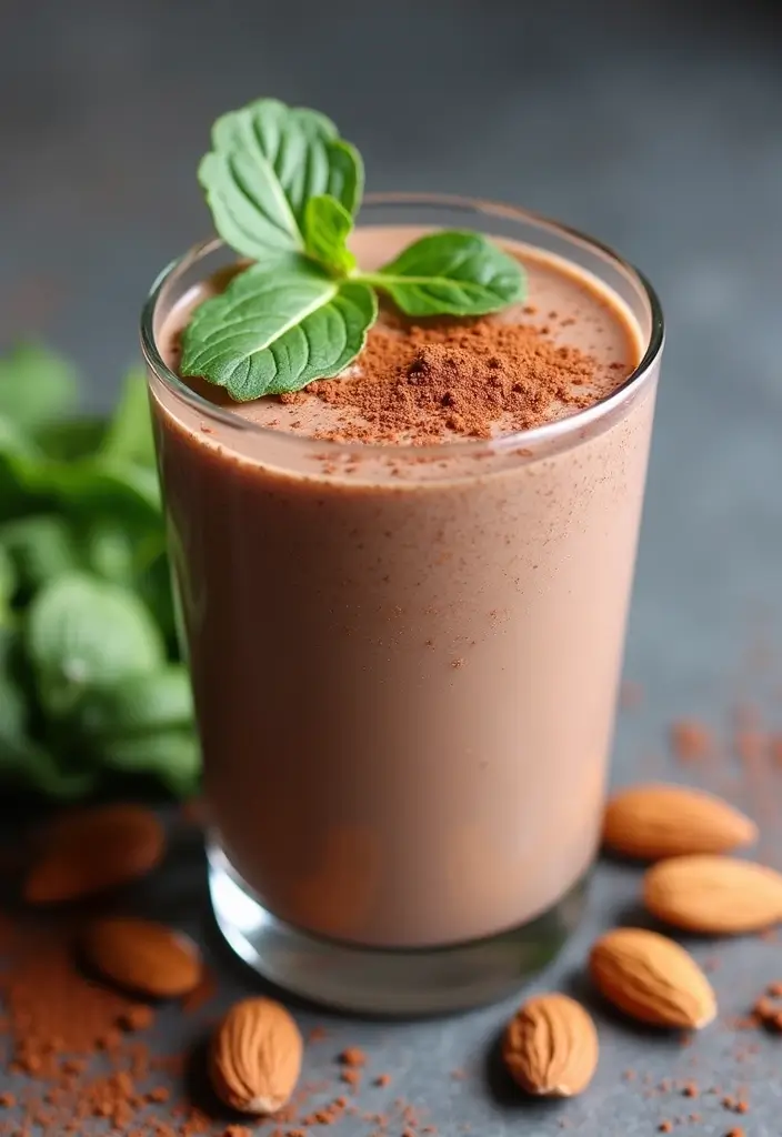 27 Spinach Smoothie Recipes for Kids That Actually Taste Good 98 27 Spinach Smoothie Recipes for Kids That Actually Taste Good - 16. Spinach Chocolate Almond Milkshake