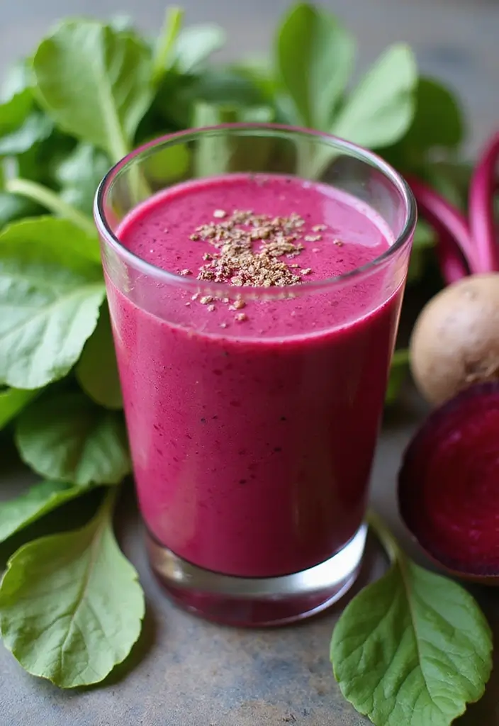 27 Spinach Smoothie Recipes for Kids That Actually Taste Good 117 27 Spinach Smoothie Recipes for Kids That Actually Taste Good - 19. Spinach and Beet Smoothie