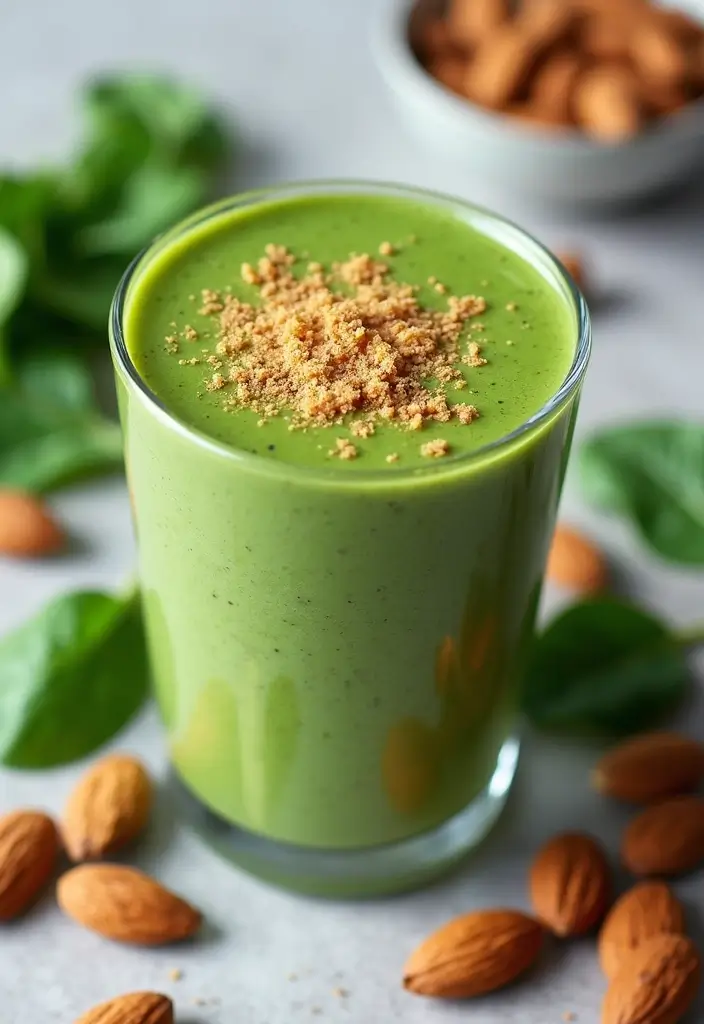 27 Spinach Smoothie Recipes for Kids That Actually Taste Good 124 27 Spinach Smoothie Recipes for Kids That Actually Taste Good - 20. Spinach and Almond Butter Smoothie