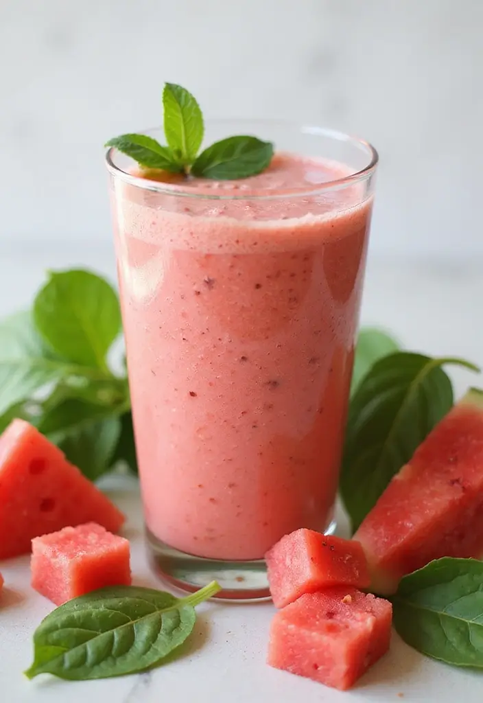 27 Spinach Smoothie Recipes for Kids That Actually Taste Good 138 27 Spinach Smoothie Recipes for Kids That Actually Taste Good - 22. Spinach and Watermelon Smoothie