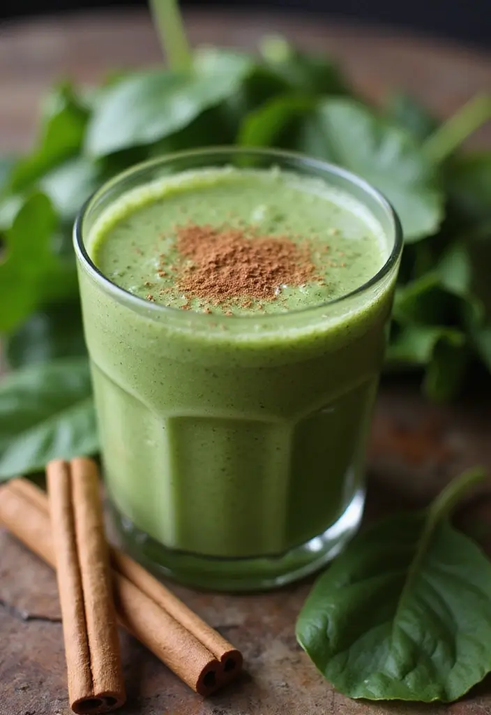 27 Spinach Smoothie Recipes for Kids That Actually Taste Good 162 27 Spinach Smoothie Recipes for Kids That Actually Taste Good - 26. Spinach and Cinnamon Smoothie