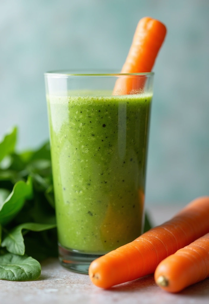 27 Spinach Smoothie Recipes for Kids That Actually Taste Good 46 27 Spinach Smoothie Recipes for Kids That Actually Taste Good - 8. Spinach and Carrot Smoothie