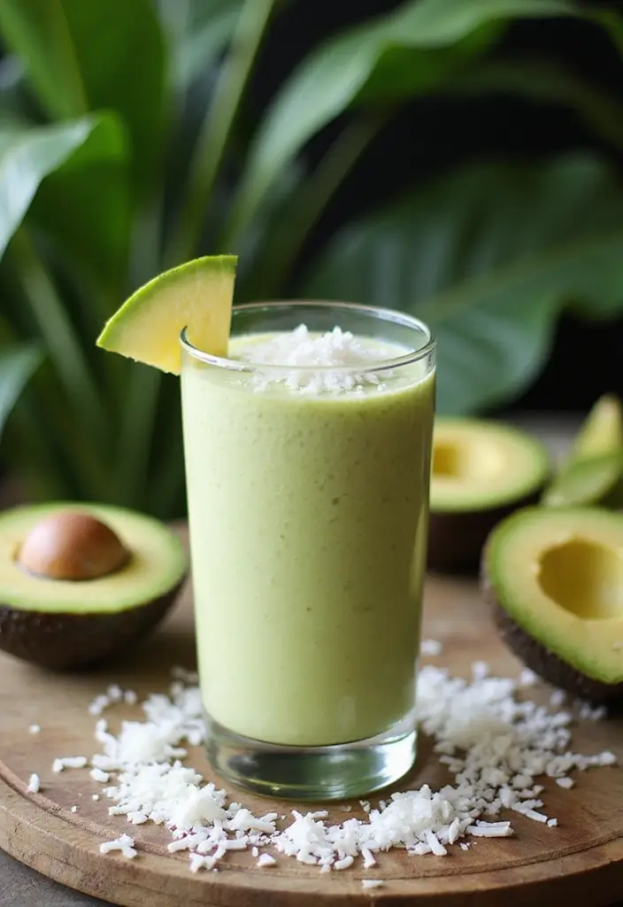 28 Beast Blender Smoothie Recipes to Maximize Nutrition Fast 97 28 Beast Blender Smoothie Recipes to Maximize Nutrition Fast - 16. Creamy Coconut Avocado Smoothie