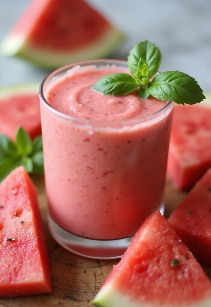 28 Beast Blender Smoothie Recipes to Maximize Nutrition Fast 119 28 Beast Blender Smoothie Recipes to Maximize Nutrition Fast - 20. Watermelon Basil Smoothie
