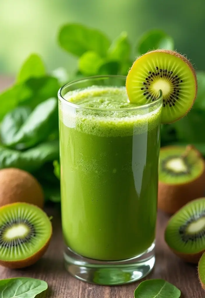 28 Beast Blender Smoothie Recipes to Maximize Nutrition Fast 160 28 Beast Blender Smoothie Recipes to Maximize Nutrition Fast - 27. Kiwi Spinach Smoothie