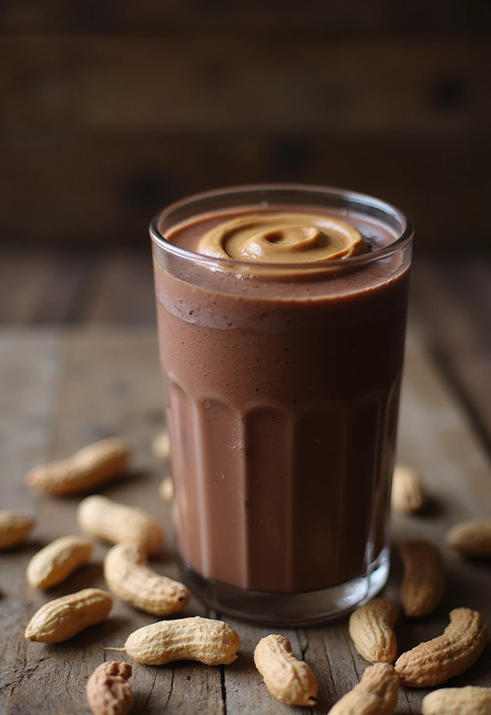 28 Beast Blender Smoothie Recipes to Maximize Nutrition Fast 18 28 Beast Blender Smoothie Recipes to Maximize Nutrition Fast - 4. Chocolate Peanut Butter Smoothie