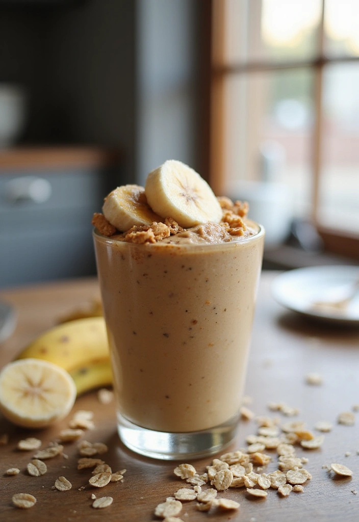 28 Beast Blender Smoothie Recipes to Maximize Nutrition Fast 37 28 Beast Blender Smoothie Recipes to Maximize Nutrition Fast - 7. Peanut Butter Banana Oat Smoothie