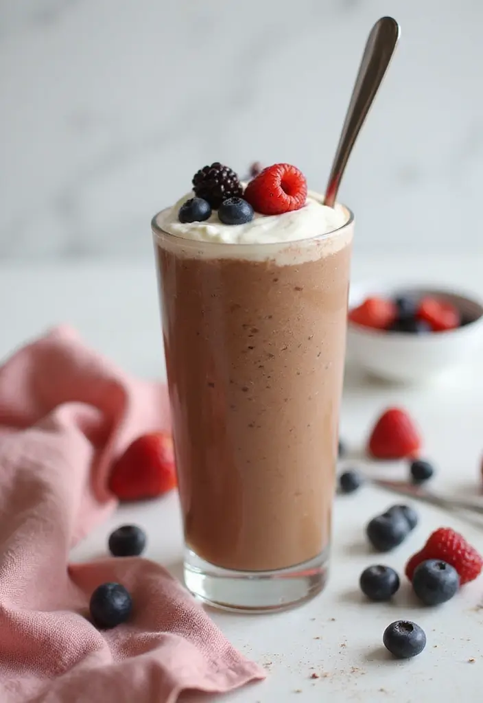 28 Chocolate Protein Smoothie Recipes That Feel Like a Treat 76 28 Chocolate Protein Smoothie Recipes That Feel Like a Treat - 12. Chocolate Yogurt Smoothie