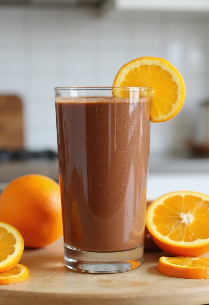 28 Chocolate Protein Smoothie Recipes That Feel Like a Treat 83 28 Chocolate Protein Smoothie Recipes That Feel Like a Treat - 13. Chocolate Orange Protein Smoothie
