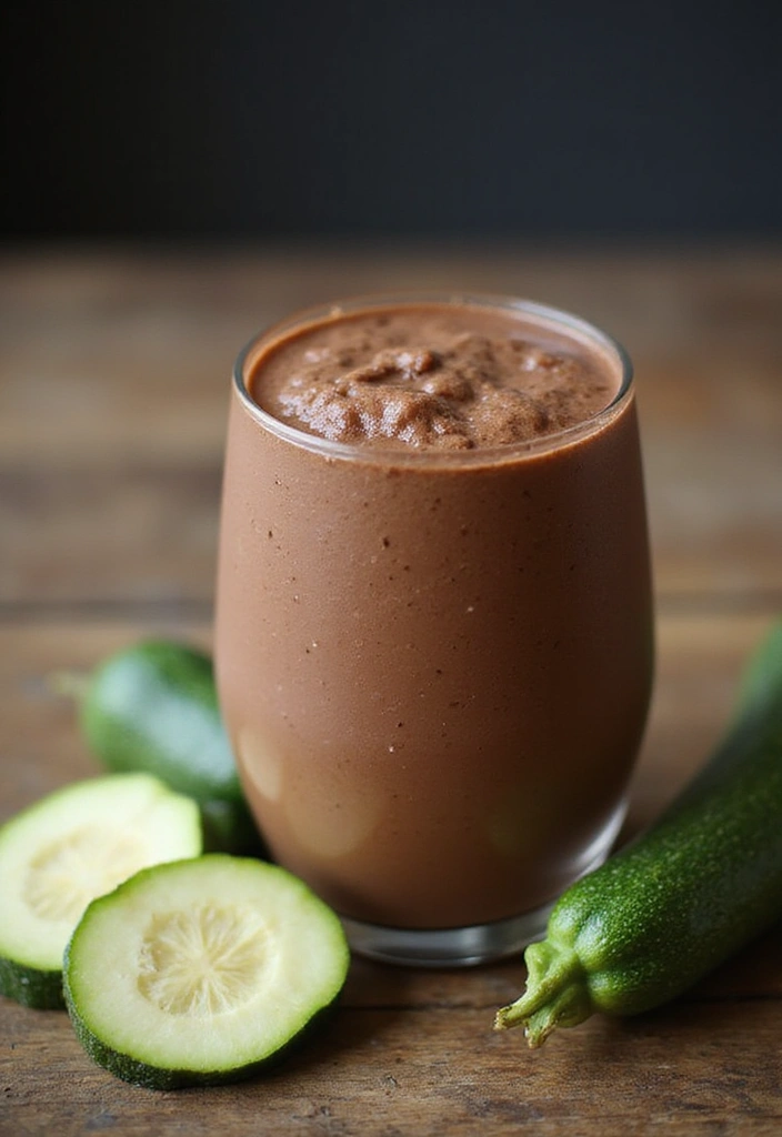 28 Chocolate Protein Smoothie Recipes That Feel Like a Treat 97 28 Chocolate Protein Smoothie Recipes That Feel Like a Treat - 15. Chocolate Zucchini Smoothie
