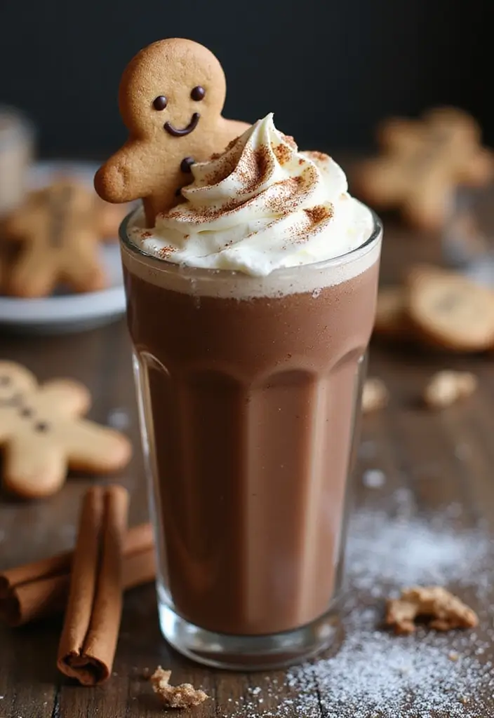 28 Chocolate Protein Smoothie Recipes That Feel Like a Treat 118 28 Chocolate Protein Smoothie Recipes That Feel Like a Treat - 18. Chocolate Gingerbread Smoothie