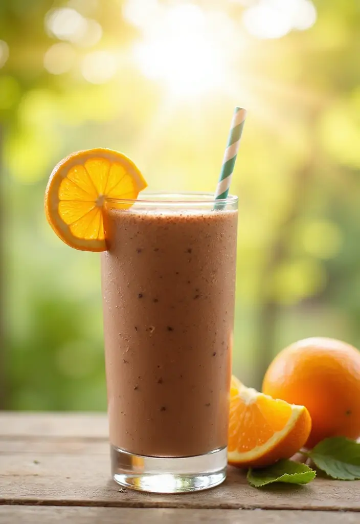28 Chocolate Protein Smoothie Recipes That Feel Like a Treat 146 28 Chocolate Protein Smoothie Recipes That Feel Like a Treat - 22. Chocolate Creamsicle Smoothie