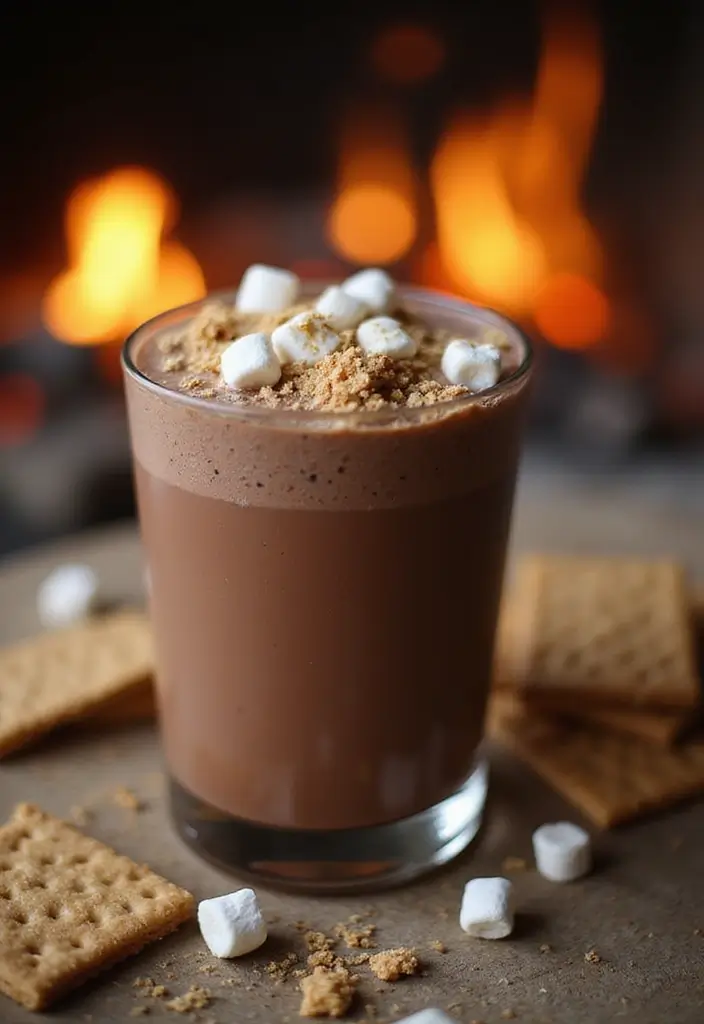 28 Chocolate Protein Smoothie Recipes That Feel Like a Treat 153 28 Chocolate Protein Smoothie Recipes That Feel Like a Treat - 23. Chocolate S’mores Smoothie