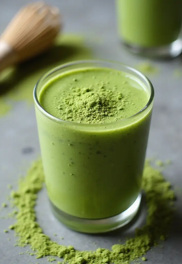 28 Easy Smoothie Recipes with Yogurt for a Creamy and Nutritious Treat 78 28 Easy Smoothie Recipes with Yogurt for a Creamy and Nutritious Treat - 12. Matcha Green Tea Yogurt Smoothie