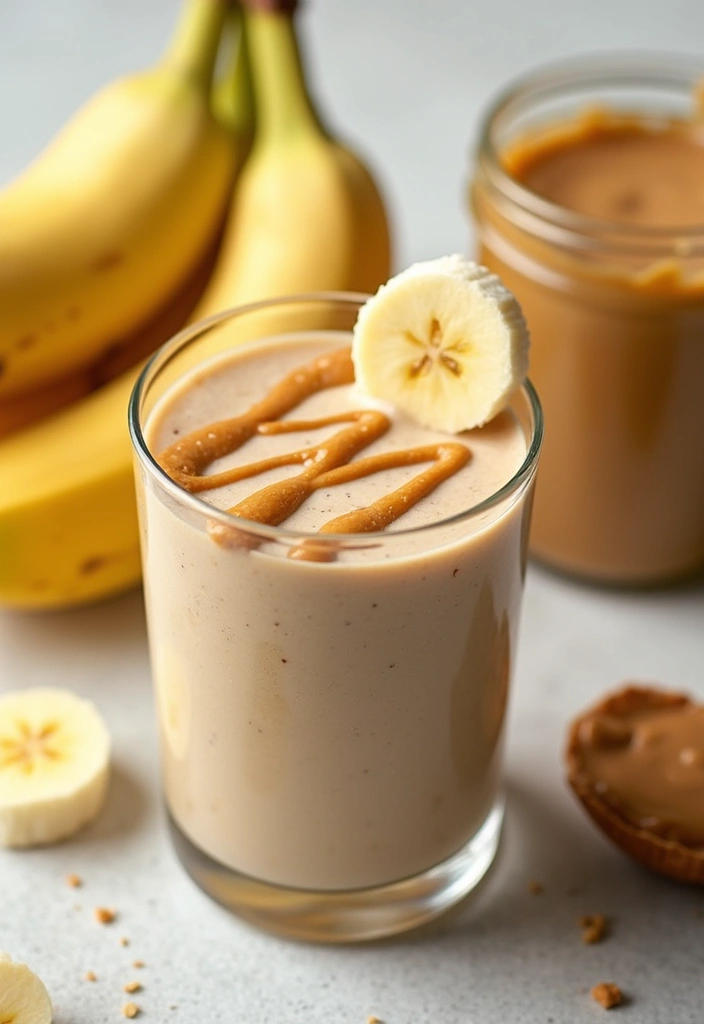 28 Easy Smoothie Recipes with Yogurt for a Creamy and Nutritious Treat 113 28 Easy Smoothie Recipes with Yogurt for a Creamy and Nutritious Treat - 17. Nut Butter Banana Yogurt Smoothie