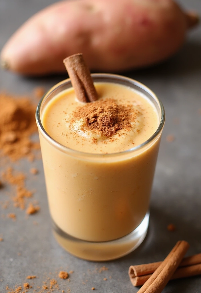 28 Easy Smoothie Recipes with Yogurt for a Creamy and Nutritious Treat 127 28 Easy Smoothie Recipes with Yogurt for a Creamy and Nutritious Treat - 19. Sweet Potato Yogurt Smoothie