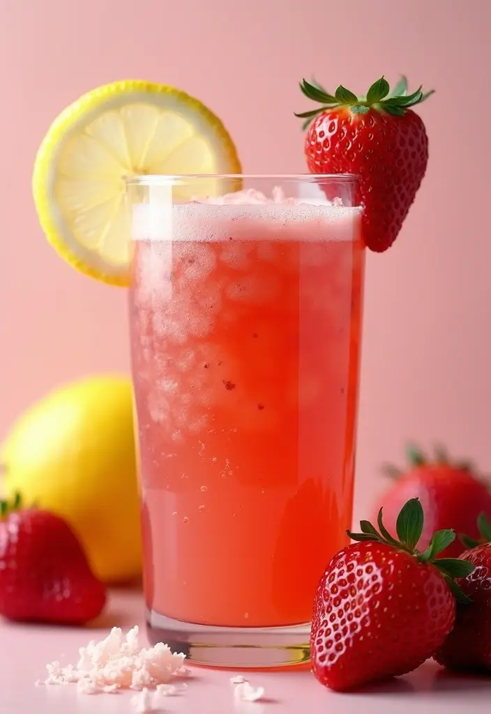 28 Easy Smoothie Recipes with Yogurt for a Creamy and Nutritious Treat 141 28 Easy Smoothie Recipes with Yogurt for a Creamy and Nutritious Treat - 21. Strawberry Lemonade Yogurt Smoothie
