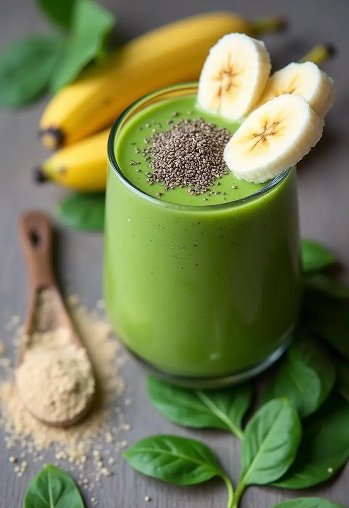 28 Green Protein Smoothie Recipes for Fitness and Focus 1 28 Green Protein Smoothie Recipes for Fitness and Focus - 1. Classic Spinach Banana Protein Smoothie