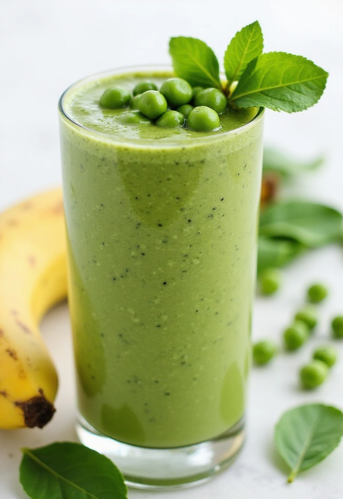 28 Green Protein Smoothie Recipes for Fitness and Focus 65 28 Green Protein Smoothie Recipes for Fitness and Focus - 11. Sweet Green Pea Protein Smoothie