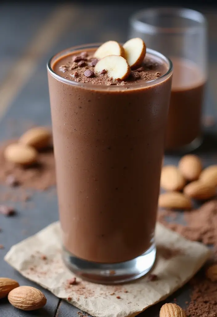 28 Green Protein Smoothie Recipes for Fitness and Focus 103 28 Green Protein Smoothie Recipes for Fitness and Focus - 17. Almond Joy Green Smoothie