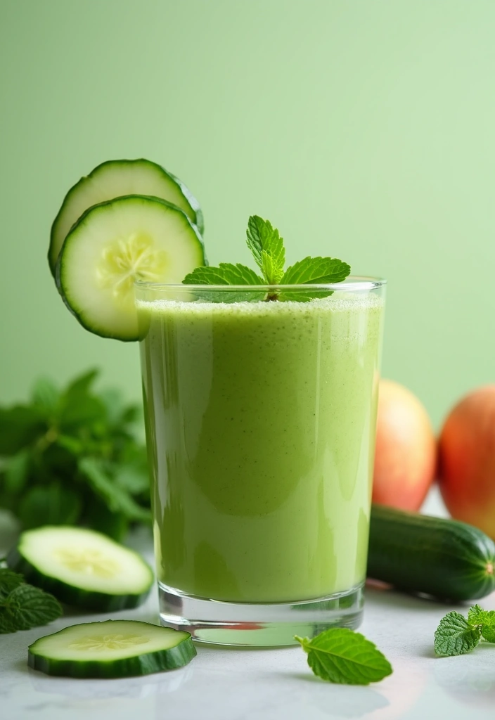 28 Green Protein Smoothie Recipes for Fitness and Focus 141 28 Green Protein Smoothie Recipes for Fitness and Focus - 23. Green Detox Smoothie