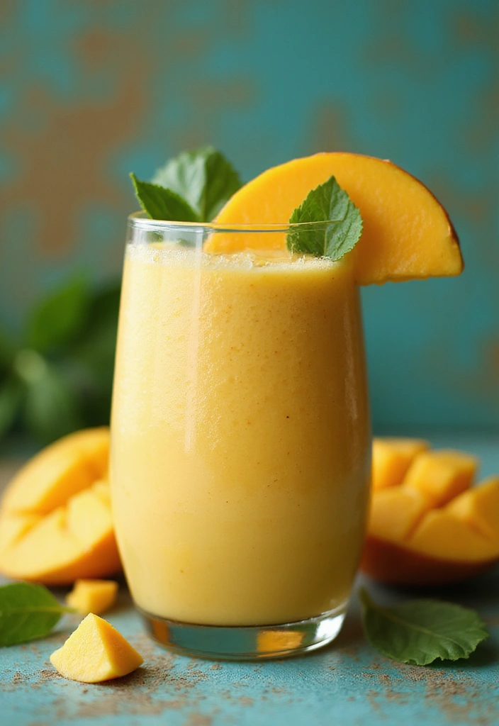 28 Green Protein Smoothie Recipes for Fitness and Focus 146 28 Green Protein Smoothie Recipes for Fitness and Focus - 24. Sweet Spinach Mango Smoothie