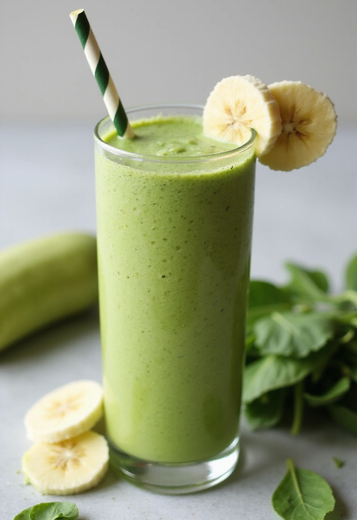 28 Green Protein Smoothie Recipes for Fitness and Focus 41 28 Green Protein Smoothie Recipes for Fitness and Focus - 7. Zucchini Banana Smoothie