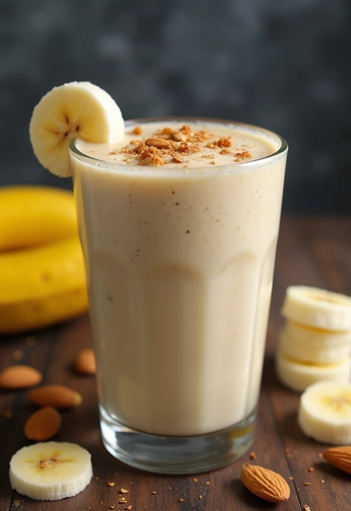 28 Protein Smoothie Recipes Without Powder Using Real Food Ingredients 1 28 Protein Smoothie Recipes Without Powder Using Real Food Ingredients - 1. Creamy Banana Almond Smoothie
