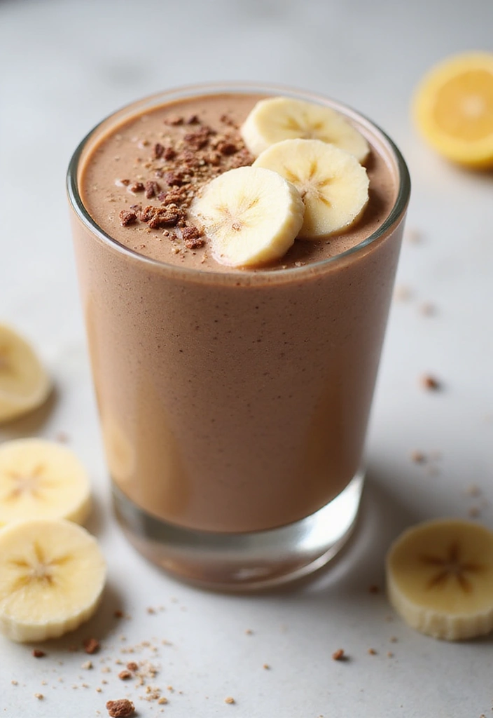28 Protein Smoothie Recipes Without Powder Using Real Food Ingredients 56 28 Protein Smoothie Recipes Without Powder Using Real Food Ingredients - 10. Chocolate Peanut Butter Banana Smoothie