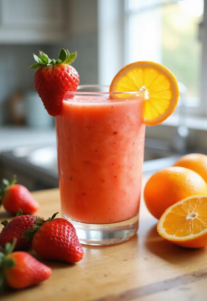 28 Protein Smoothie Recipes Without Powder Using Real Food Ingredients 92 28 Protein Smoothie Recipes Without Powder Using Real Food Ingredients - 16. Strawberry Orange Breakfast Smoothie