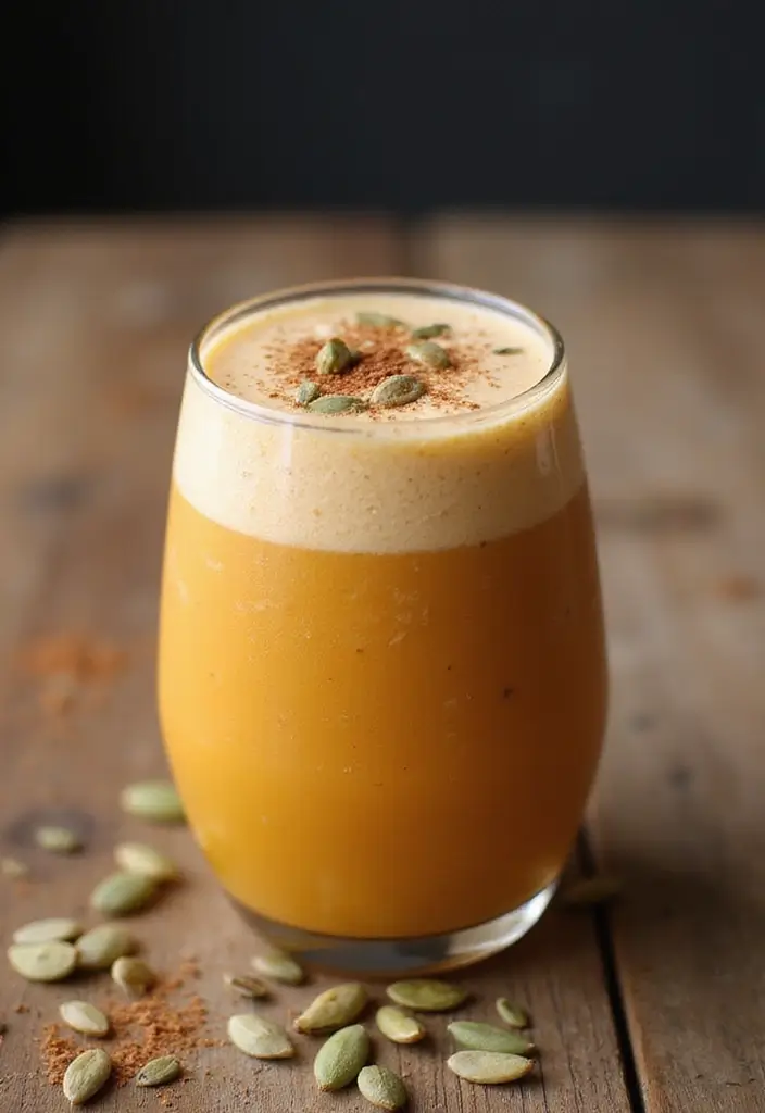 28 Protein Smoothie Recipes Without Powder Using Real Food Ingredients 97 28 Protein Smoothie Recipes Without Powder Using Real Food Ingredients - 17. Creamy Pumpkin Spice Smoothie